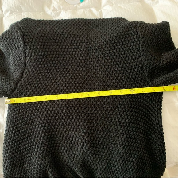 Fringe trim open draped sweater/cardigan - Picture 5 of 6